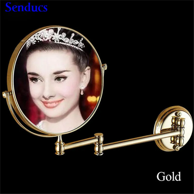 Senducs العتيقة الحمام Mirrror 8 بوصة جولة حمام مرآة مع 3x مكبرة مرآة من عالية الجودة الصلبة النحاس المرحاض مرايا Senducs العتيقة الحمام Mirrror 8 بوصة جولة حمام مرآة مع 3x مكبرة مرآة من عالية الجودة الصلبة النحاس المرحاض مرايا