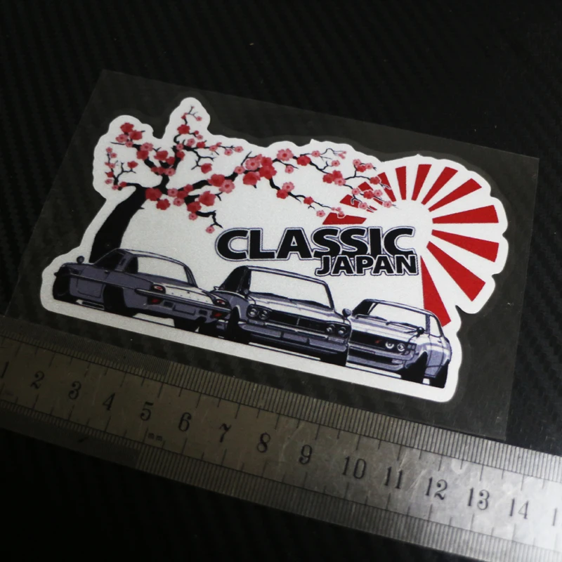 

1PCS cars Styling Sticker Decals For classic japan Cherry poetic Reflective sticker
