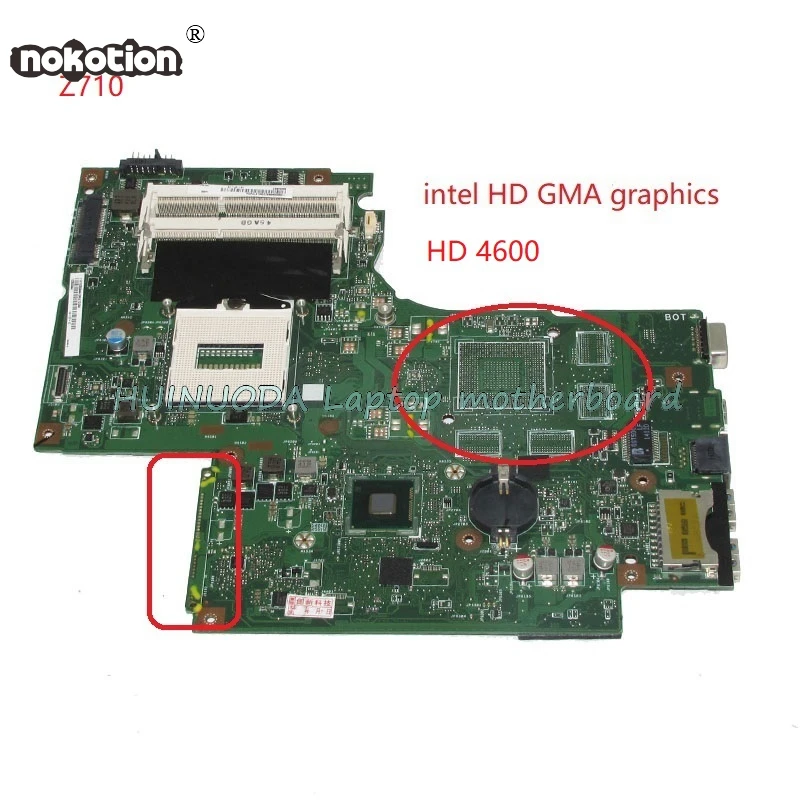 Материнская плата для ноутбука lenovo ideapad Z710 HM86 HD4600 Intel HD graphics DDR3L|mainboard intel|laptop