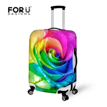 Застежка-молния протектор Чемодан крышка с цветочным принтом обрастания чемодан Крышка для Для женщин 18/20/24/28/30/32 дюймов дорожные Чемодан крышка