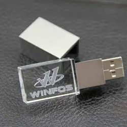 Новый оригинальный логотип прозрачный Usb2.0 флеш-накопитель фотографии подарок 2 GB 4 GB 8 GB 16 GB 32 GB Высокое Скорость Кристалл Стекло Usb Flash