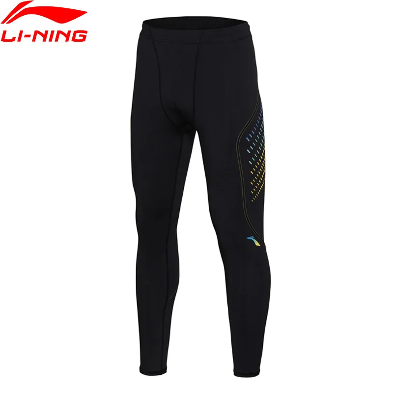 

(Clearance)Li-Ning Men Training Tights Pants 73% Polyester 27% Spandex Tight Fit LiNing Sports Layer AULM095 MKY340