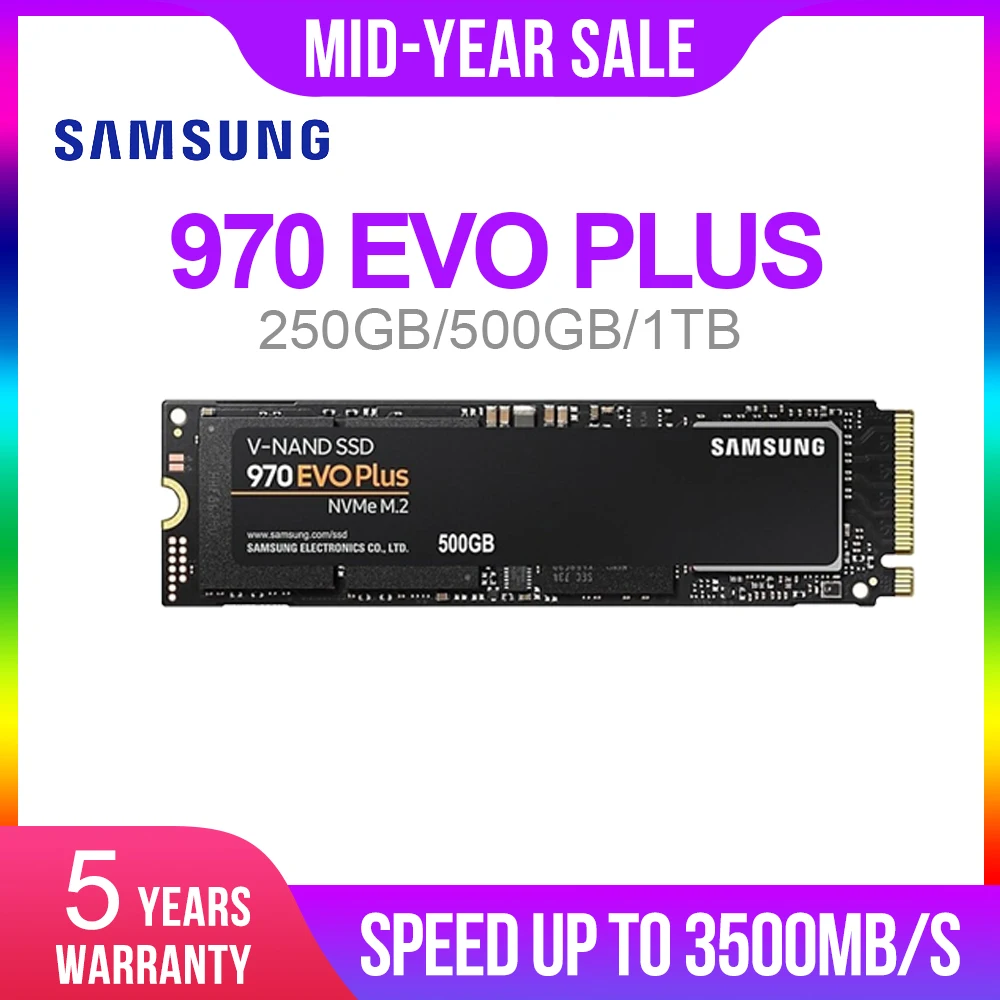 Samsung 970 EVO Plus SSD NVMe M.2 2280 SSD 250 GB 500 GB 1 TB M.2 Interne Solid State Drive TLC SSD