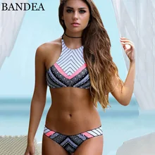 Bandea новое прибытие купальники женщины лето женщины сексуальное бикини установить 2017 полоса купальник пляжной одежды купальный костюм бразильский biquini набор