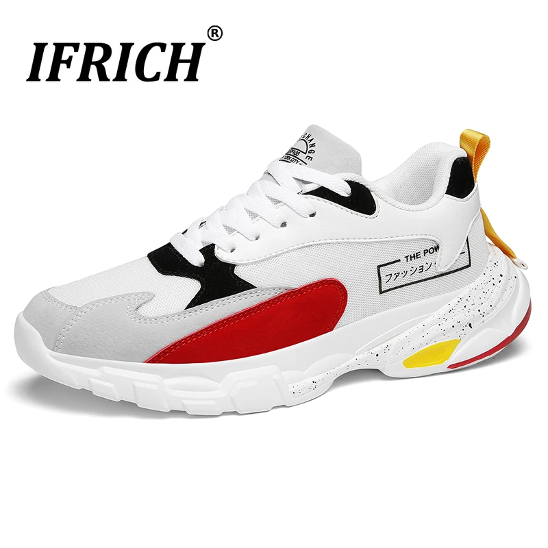 

New Trend 2019 Men Walking Sneakers Size 39-44 Men Sport Shoes Designer High Quality Boy Sneakers Beige Gray Athletic Shoes Men