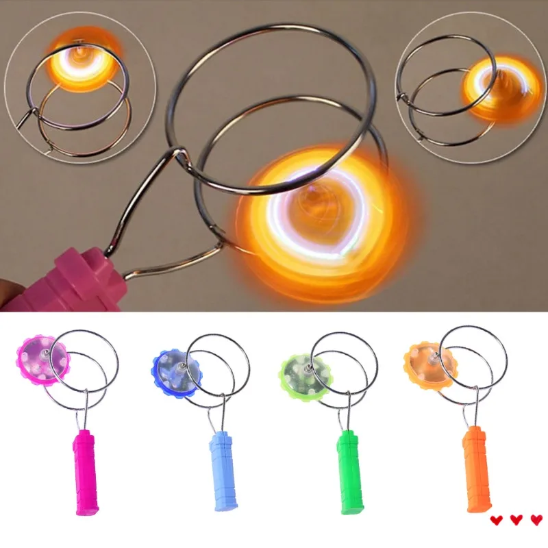 Gyro Wheel Magic Spinning LED Colorful Light Gyro YoYo Toys Kids Giftsin LightUp Toys