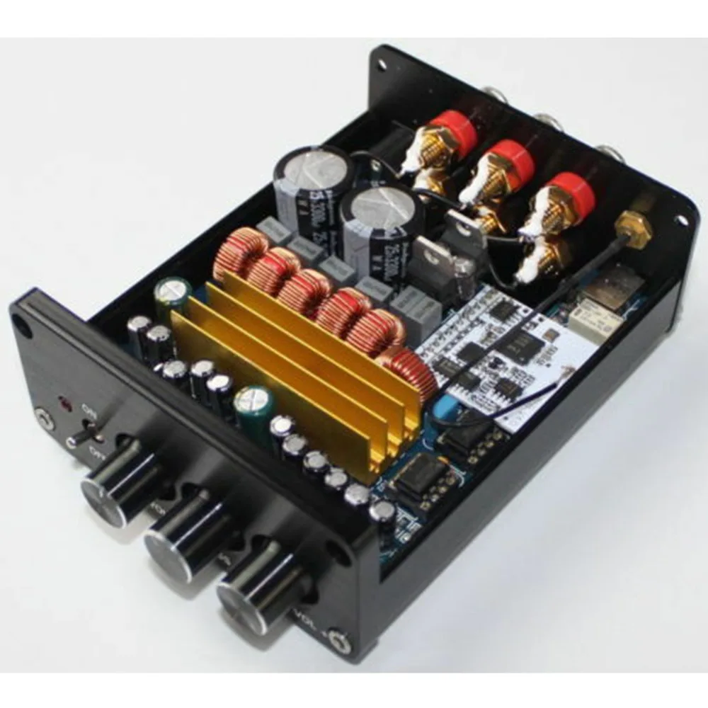 2*50W + 100W Mini TPA3116 2 1 мкФ/25V CRS 3300 Bluetooth Class D плата цифрового усилителя|Усилители