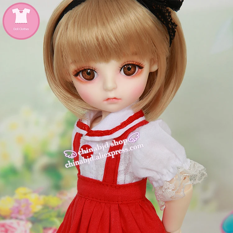 Одежда для куклы BJD SD 1/6 юбка с подтяжками в стиле милый Linachouchou аксессуары