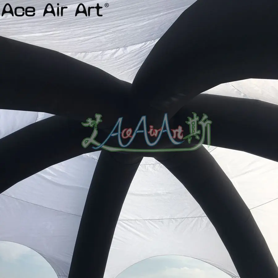  10m diameter outdoor giant Inflatable spider tentInflatable dome tent model with 6 legs/beamsand re