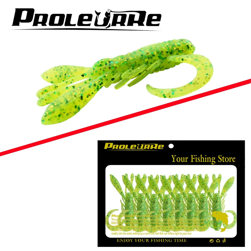 

8pcs/Lot Sea Fishing Lures Salt smell Shrimp Worm Soft Bait Artificial Prawn Lure with Sharp Crank Hook Lead Carp Pesca Tackle