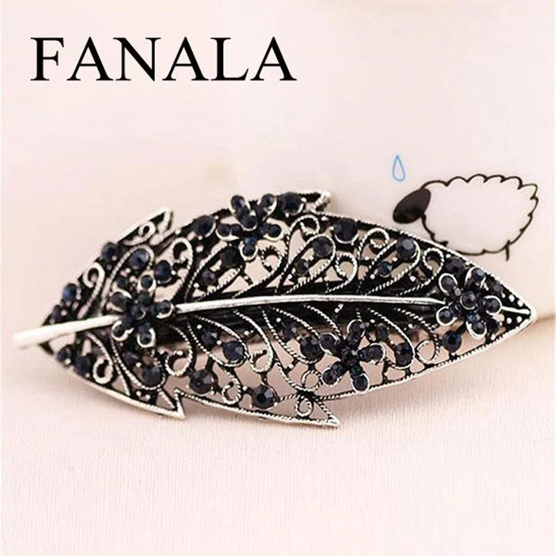 Женская заколка для волос FANALA со стразами и цветочной бабочкой волос|butterfly hair