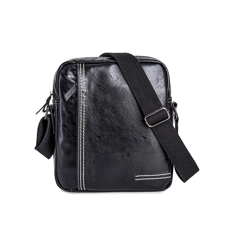 

2019 New luxury leather designer messenger bag men vintage bolsas male business black crossbody casual bags bandolera hombre