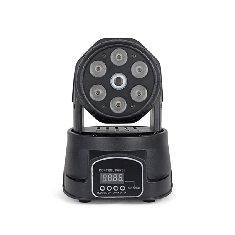 

LED Green Moving Head Laser Light 7Pcs Lamp Beads 80W Dj Digital RGB Effect Light DMX512 Disco Stage Beam Lighting Equipment