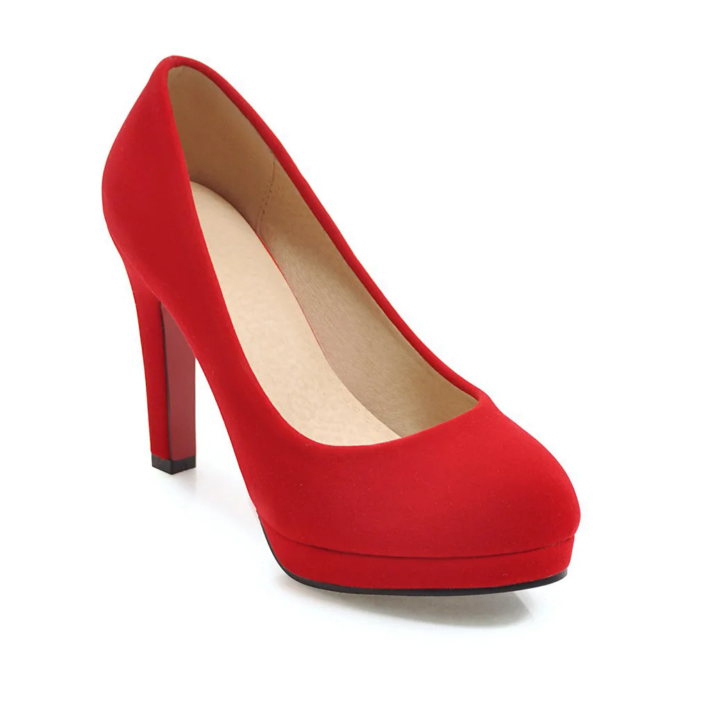 Automne Nouvelle 32 Printemps De Étanche rouge Stiletto La Bouche 43 Plate Avec Noir Super Et Mode Peu Chaussures Mariée Haute 1837 Taille Code forme Profonde CE5q5