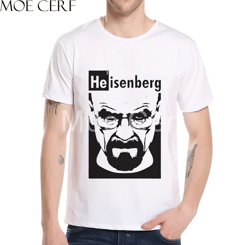 

He is enberg Letter Character Design T Shirt Breaking Bad Movie Printed T Shirt 2018 Summer Fashion Top Quality Tee Shirt L5-67