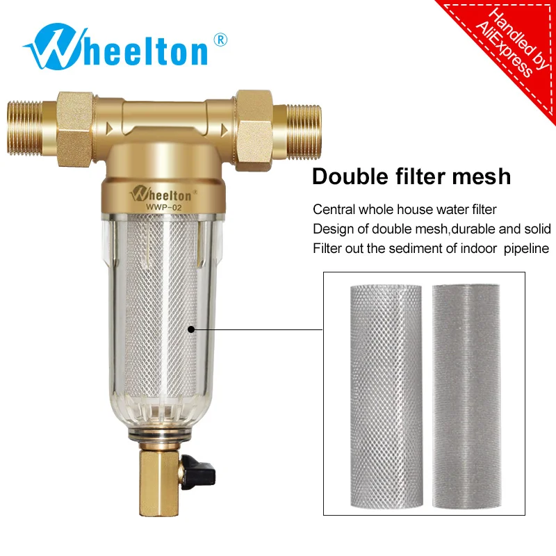Doppelter Wasserablauf Leitungswasser Reinigungsapparat Wasserfilter Filtration