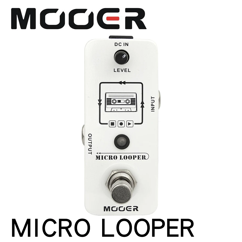 Mooer Micro looper Mini Loop recording Effect Pedal for Electric Guitar True Bypass High Quality Guitar Parts& Accessories
