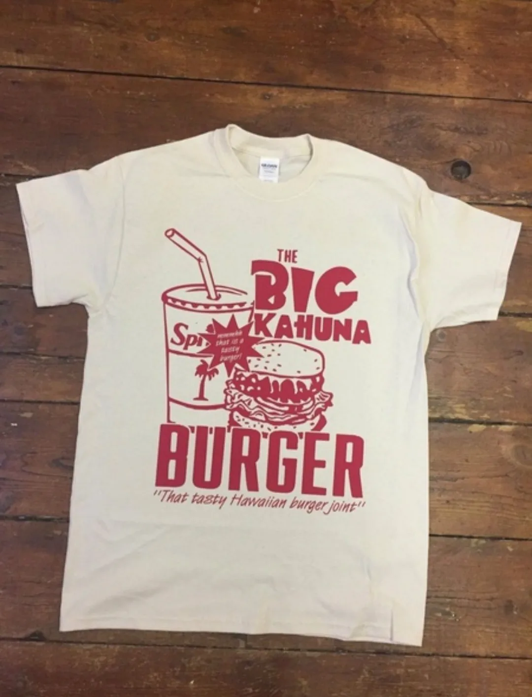 Humor Big Kahuna Burger, белые футболки с принтом, хлопок, летние топы, футболки с коротким рукавом, рубашка оверсайз, Ulzzang, футболка "бойфренд"