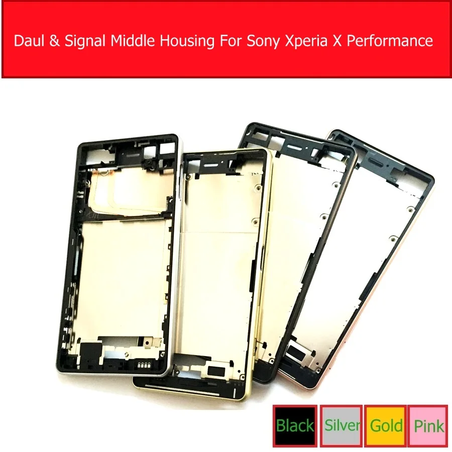 

Daul & Single Middle Housing For Sony Xperia X Performance XP F8131 F8132 LCD Middle Frame Bezel Housing + Side Buttons Parts
