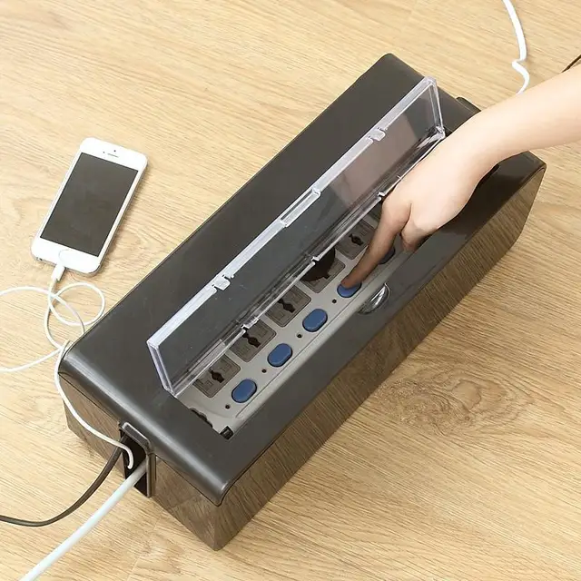 US $8.78 New Arrival Fashion Safety Socket Outlet Board Container Cables Storage Organizer Case BoxFree ship