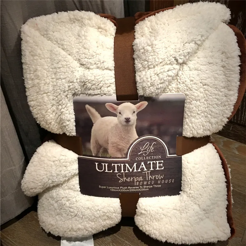 

Fashionable Pure Wine Red Lamb Luxurious Large Warm Thick Sherpa Throw Blanket Coverlet Reversible Fuzzy Microfiber All Season