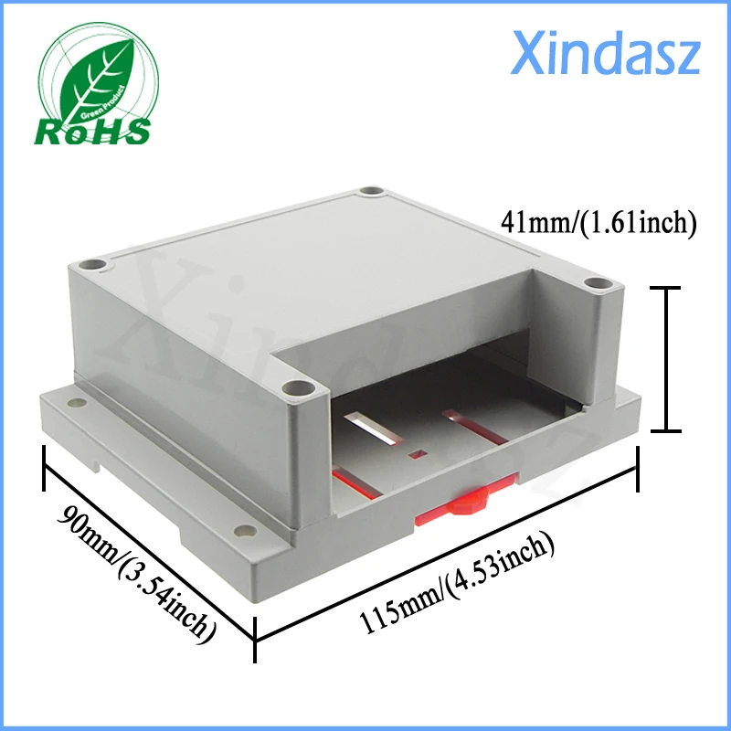 2pcs/lot plastic box electronics din rail mount enclosure eletronic 115*90*41mm | Обустройство дома