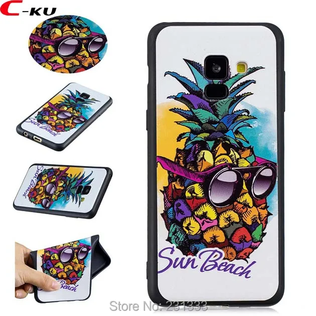 Мягкий чехол из ТПУ C-ku с 3D рисунком для Samsung Galaxy A8 2018 A310 A510 J3 J5 2017 J310 J510 S6 EDGE S7 S8 S9 PLUS