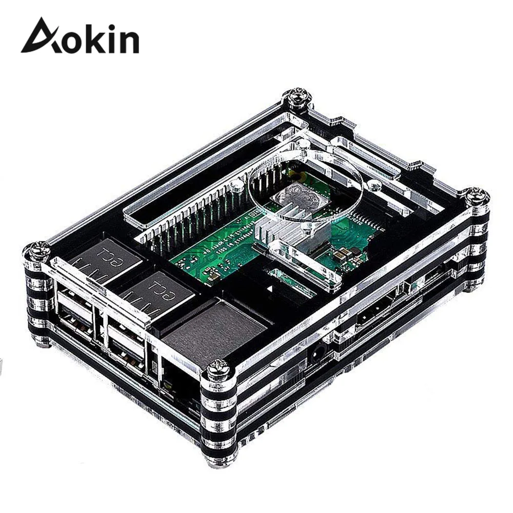 

For Raspberry Pi 3 Case Enclosure 9 layer Acrylic Luxury Black Blue Red Yellow Cover Shell for Raspberry Pi 3 Model B+ Plus