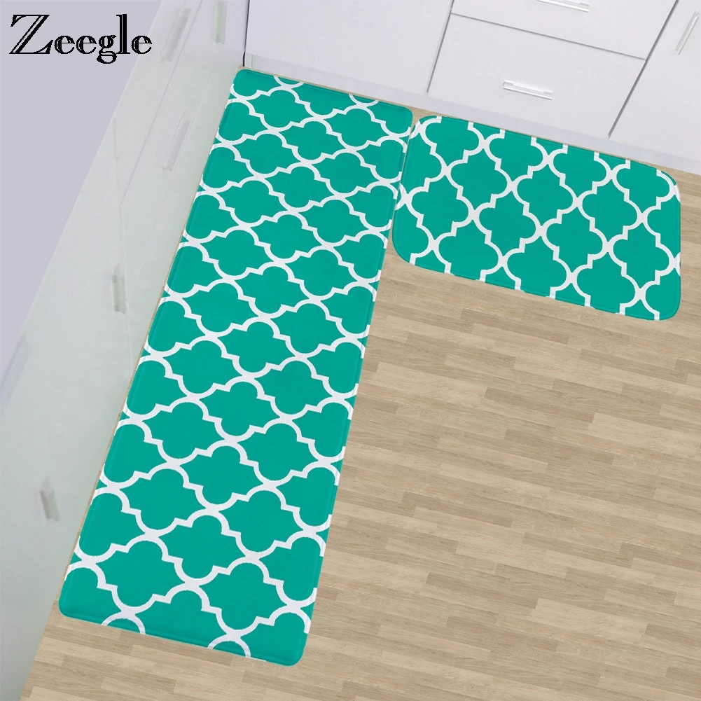 Zeegle Doormat Anti-slip Balcony Table Chair Floor Mat Water Absorption Carpet Kitchen Mat Door Mat