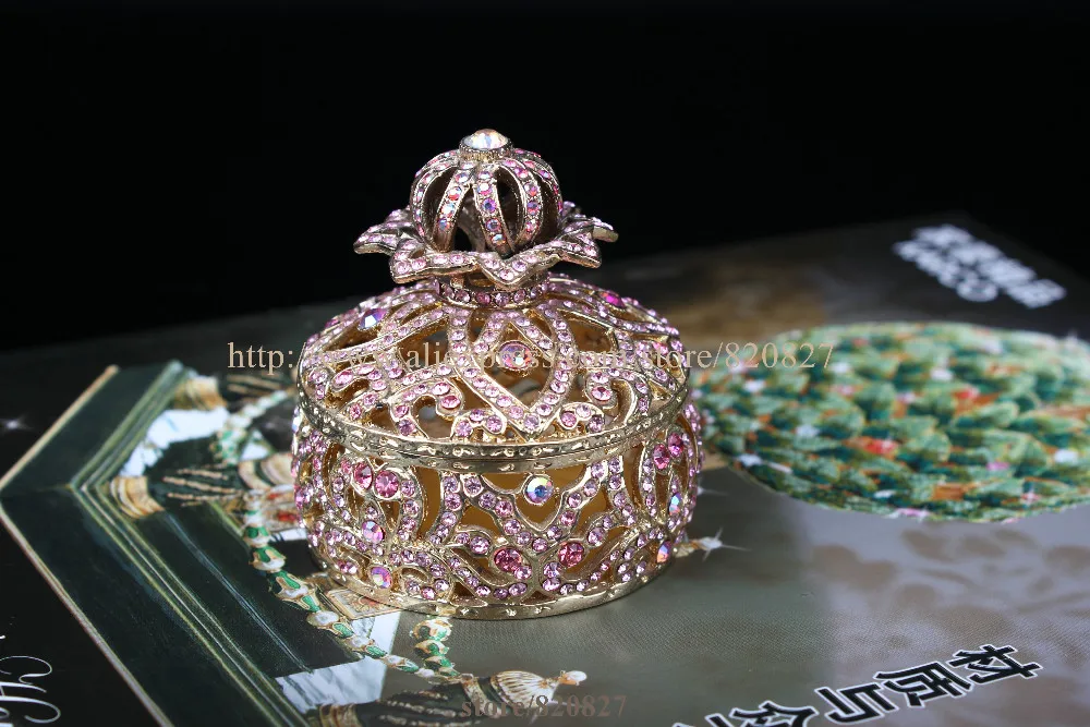 Joyas De Cristal Blanco Personalizado Mariposa Diamante//Caja de la baratija