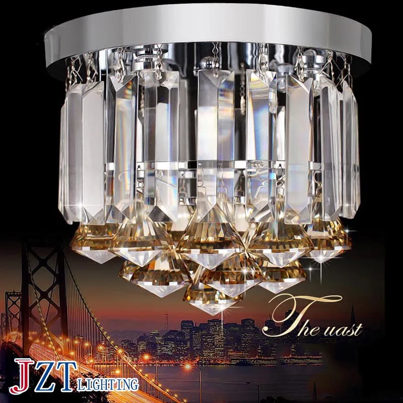 

J best price Luxury Modern k9 Crystal Lights Aisle Lights Creative Porch Lights Crystal Ceiling Chandelier Lighting Fixtures