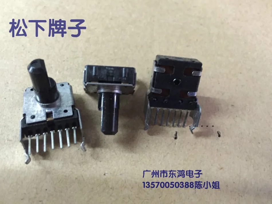 

2PCS/LOT brand RK14 potentiometer, A100K shaft length 13mm, a row of 7 feet