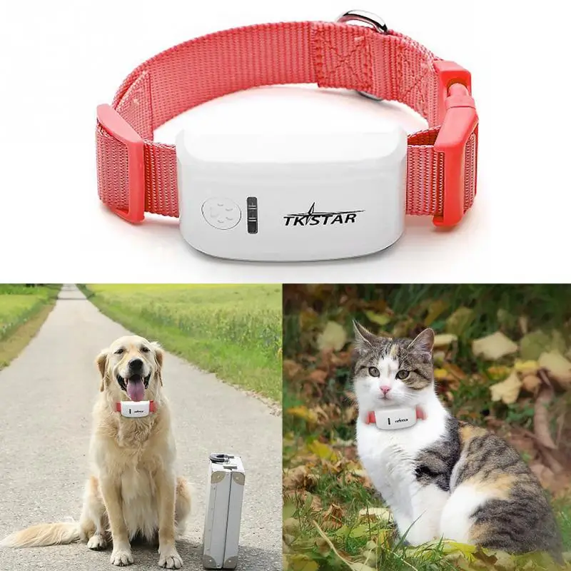 

US Plug EU Plug Tracker Waterproof Portable Mulitfunctional Collar Global Pet Locator For Dog cat