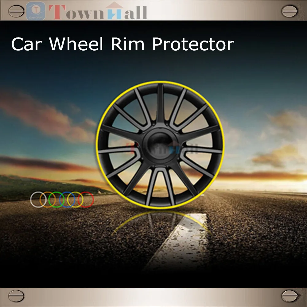 New Anti Scratch Rubber Car Wheel Rim Protector Hub Protective Ring 8m