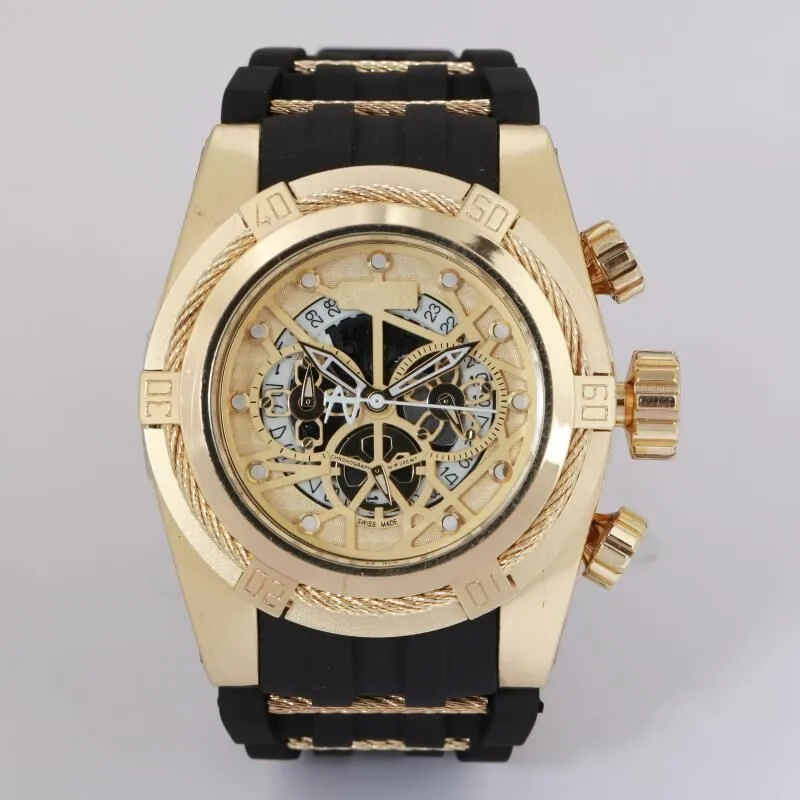 

New fashion watch men's brand luxury top large dial military quartz watch full-featured waterproof sports chronograph men
