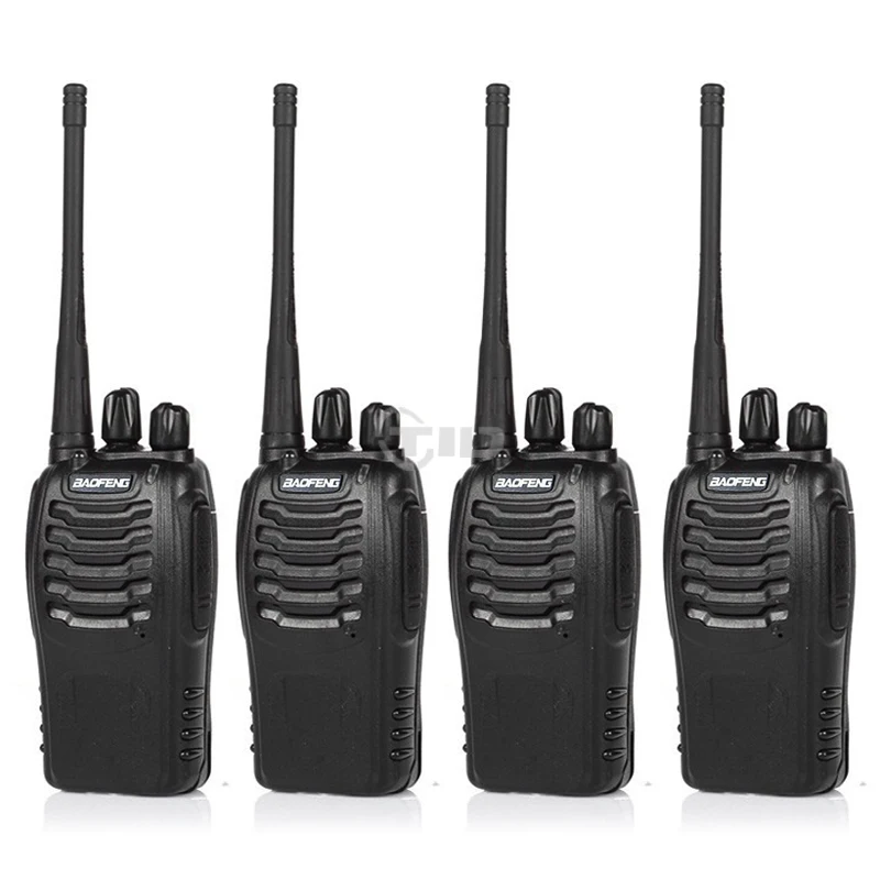 4pcs BaoFeng BF-888S Walkie Talkie UHF400-470MHZ Portable Ham baofeng 888s CB Radio