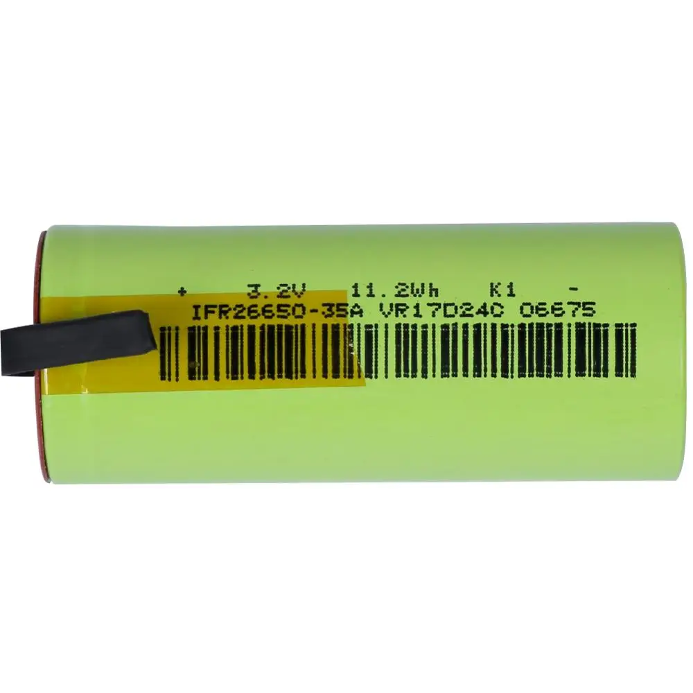 IFR 26650-35A LiFePo4 3500mAh 3,2 V перезаряжаемая батарея 10 скоростей разряда с подходящими+ DIY никелевые листы для электронной сигареты