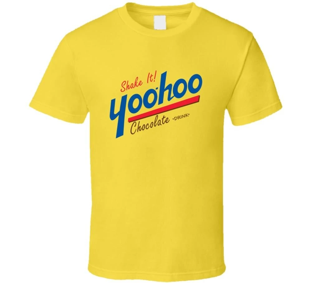 ユ ホーチョコレートドリンクtシャツレトロyoohoo飲料ミルク服新しいから米国面白いカジュアルブランドシャツトップ T Shirts Aliexpress