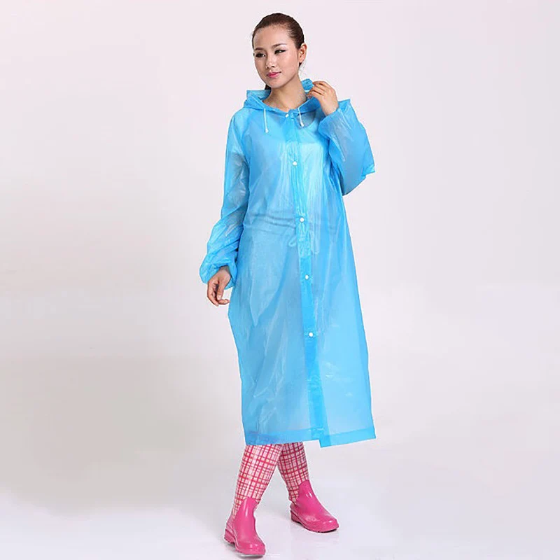 Универсальный прозрачный женский дождевик для мужчин кемпинг водонепроницаемый дождевик непроницаемый костюм для рыбалки дождевик - Цвет: Blue