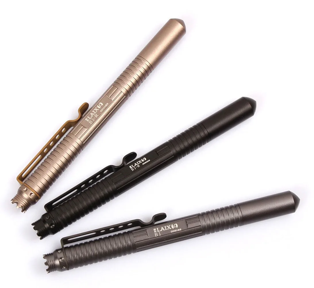 

Multi-Function Tactical Pen Self Defense Glass Breaker Outdoor EDC Pen Tool Tungsten Steel Head Bolt Switch Gift Box
