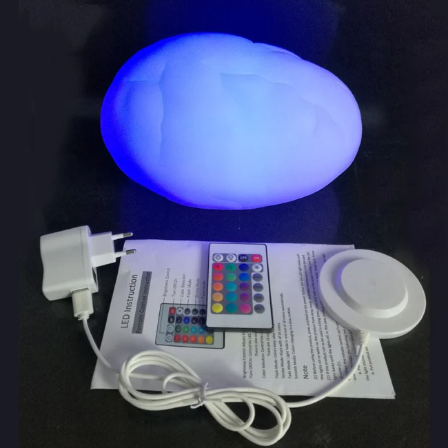 L29 * W22 * H14cm светодиодный форма камня светящийся стол лампы булыжник для светодиодная барная мебель украшения Бесплатная Доставка 5 шт./лот