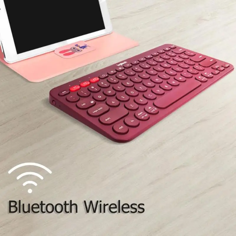 Многоуровневая bluetooth-клавиатура logitech K380, беспроводная ультра мини Бесшумная компьютерная клавиатура для Windows MacOS Android iOS