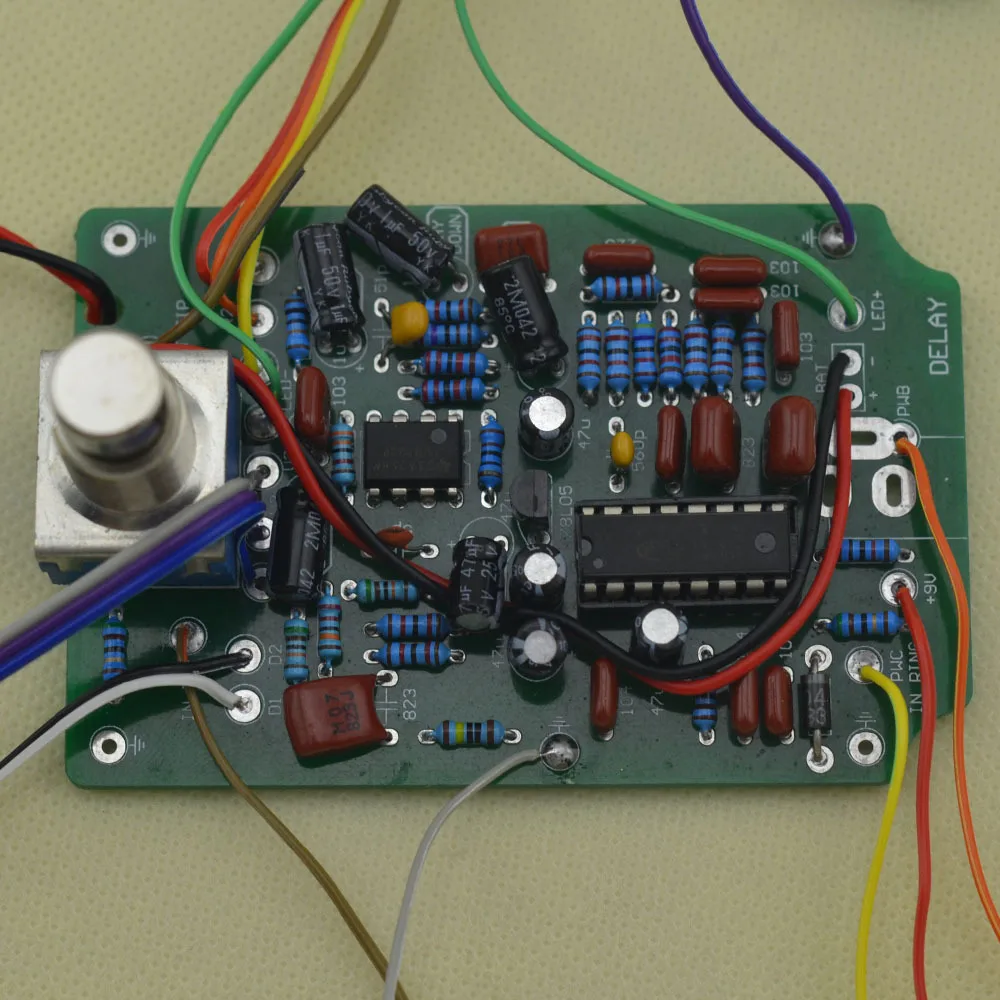 Сделайте вашу задержку-1 педаль эффектов Полный комплект с 1590B алюминиевый корпус