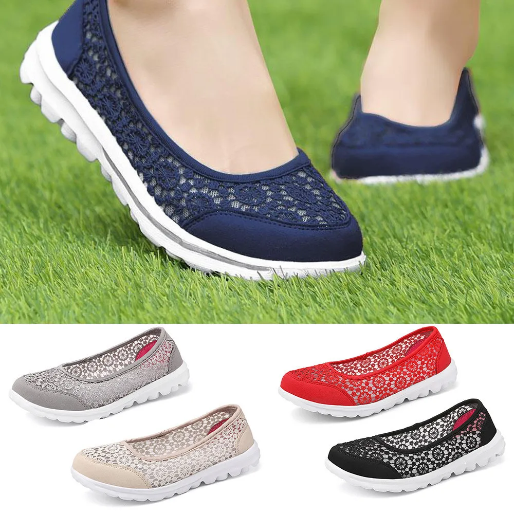 KLV/спортивная обувь; женские кроссовки; мягкая обувь из сетчатого материала на плоской подошве; обувь на шнуровке; tenis masculinozapatillas hombre deportiva;#3