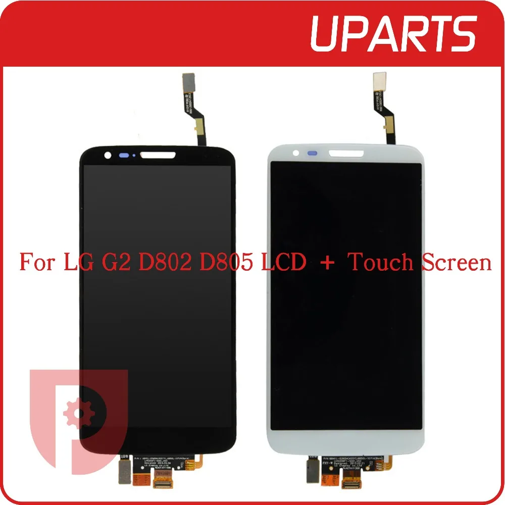 

10pcs/lot 100% Tested High Quality For LG G2 D802 D805 Full Lcd Display Touch Screen Digitizer Assembly, Tracking Code