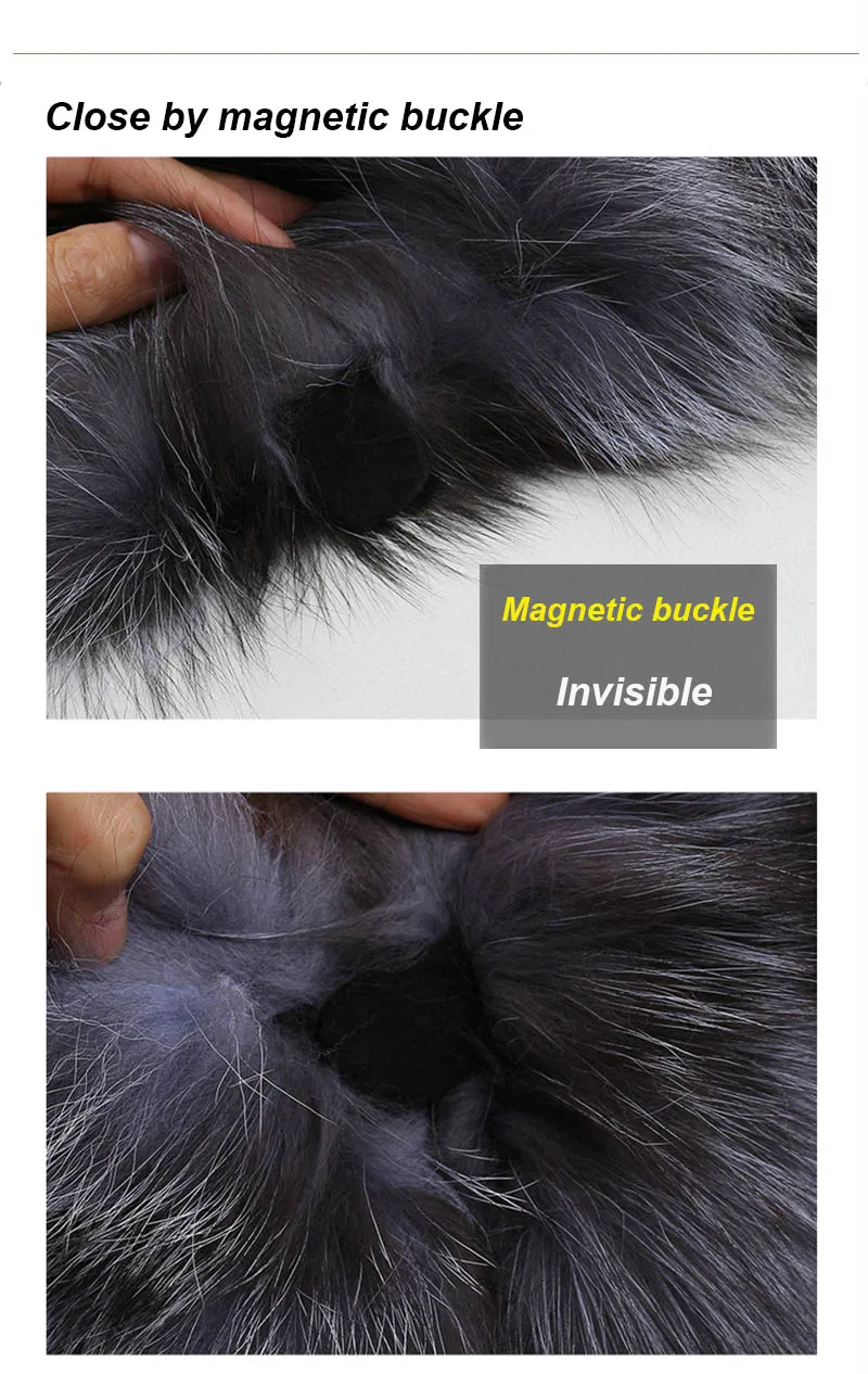 fox fur scarf color details 2