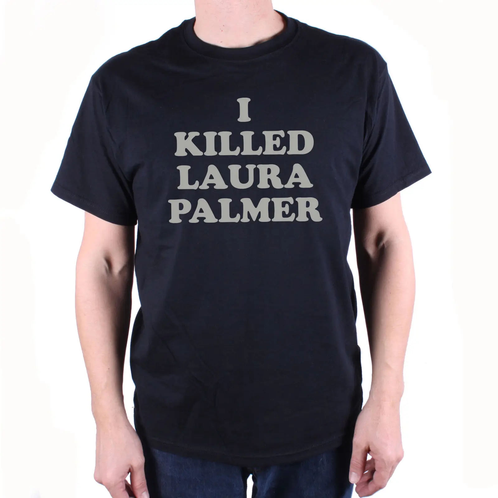 Для поклонников двойных пиков Футболка-I Killed Laura Palmer 80's футболка нарядное платье Летняя мужская модная футболка, удобная футболка