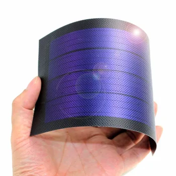 Flexible Solar Panel Thin Film DIY 1W 6V Solar Battery Charger Photovoltaic Solar Cells Squishy Toys Waterproof High Efficiency high efficiency amorphous silicon thin film solar cells