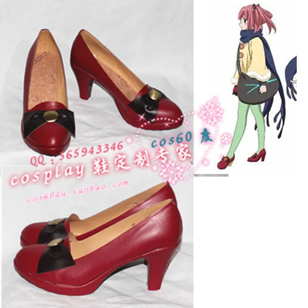 

Love, Chunibyo & Other Delusions! Satone Shichimiya Red Cosplay Shoes S008