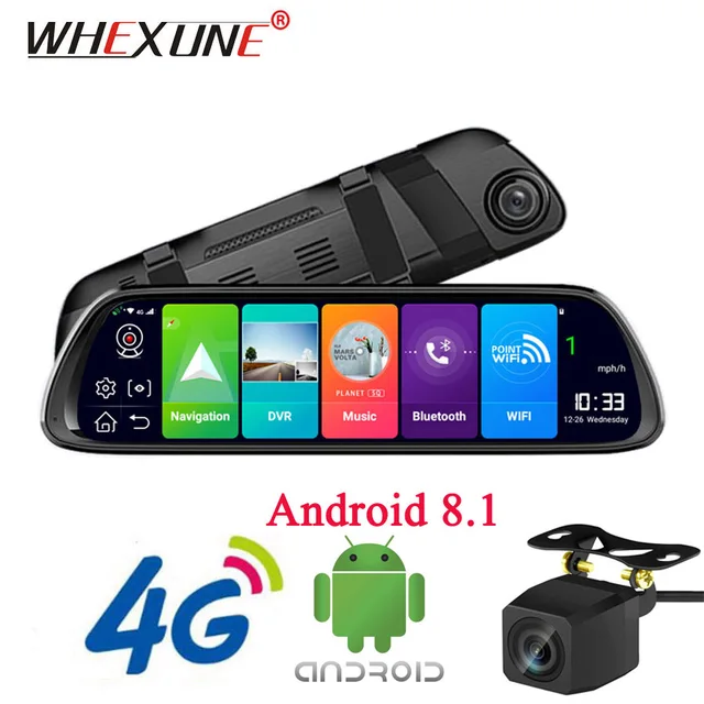 Best Quality WHEXUNE 10 inch Mirror DVR android 8.1 ADAS Car Camera GPS FHD 1080P Car Rear View Mirror video recorder Night Vision Dash Cam Best Quality WHEXUNE 10 inch Mirror DVR android 8.1 ADAS Car Camera GPS FHD 1080P Car Rear View Mirror video recorder Night Vision Dash Cam